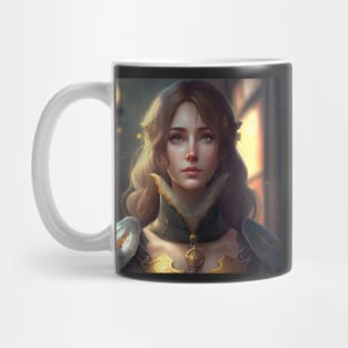 Ukrainian Girl Anime Style RPG Adventure Mug